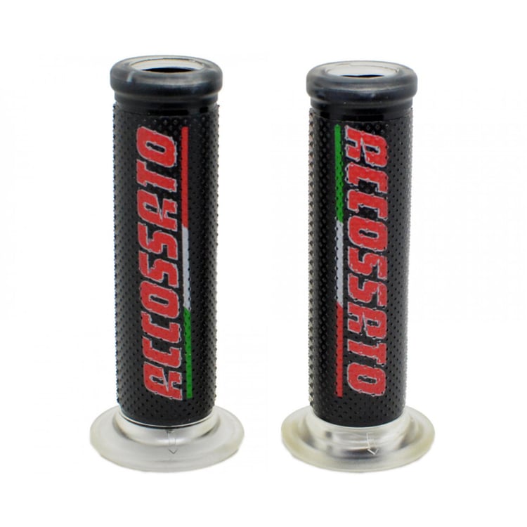 Accossato Classic Red Logo Open End Racing Grips