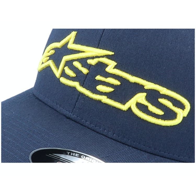 Alpinestars Blaze Navy/Yellow Flexfit Hat