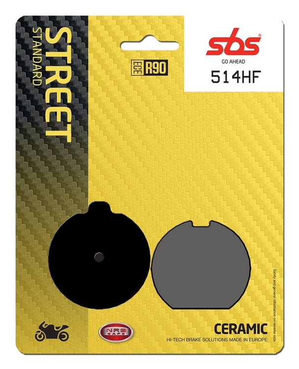 SBS Ceramic Front / Rear Brake Pads - 514HF