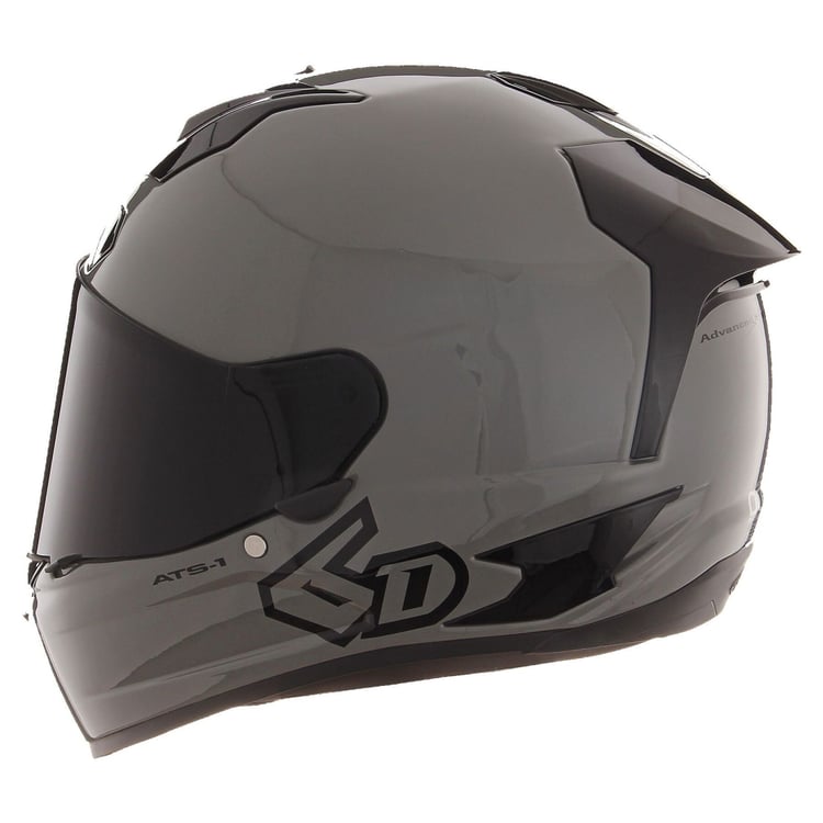 6D ATS-1R Solid Gloss Cement Grey Helmet