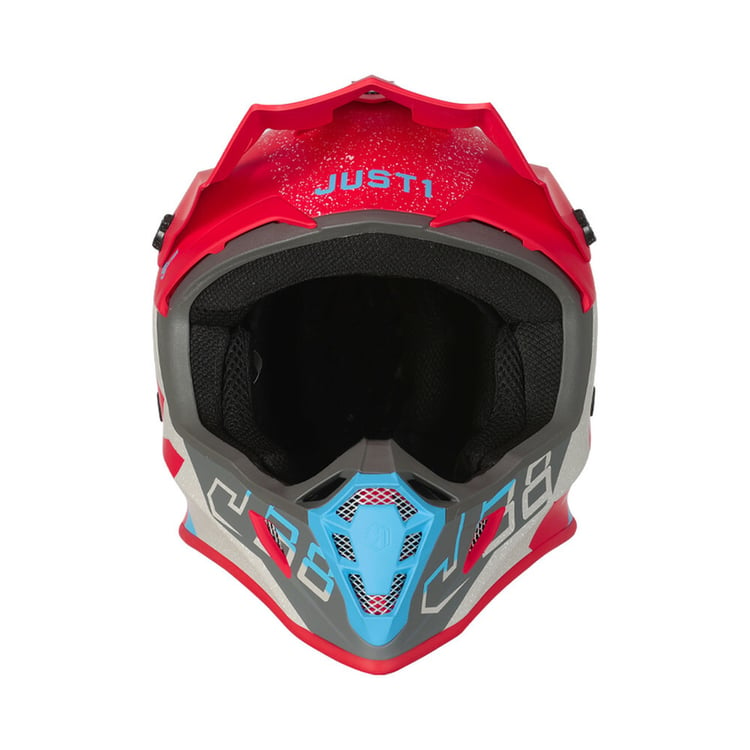 Just1 J38 Korner Blue/Red Matt Helmet