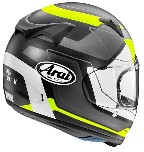 Arai Profile-V Kerb Yellow Helmet