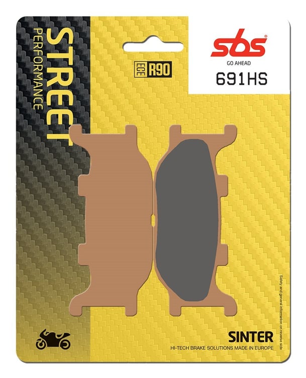 SBS Sintered Road Front Brake Pads - 691HS