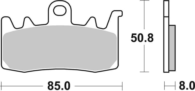 SBS Sintered Road Front Brake Pads - 900HS