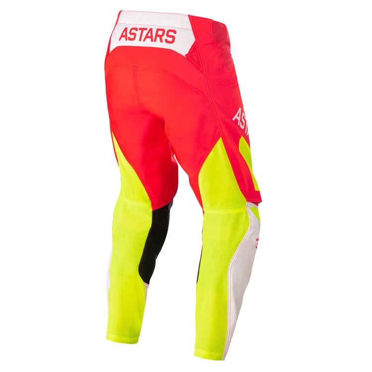 Alpinestars 2022 Techstar Factory Red Fluro/White/Yellow Fluro Pants