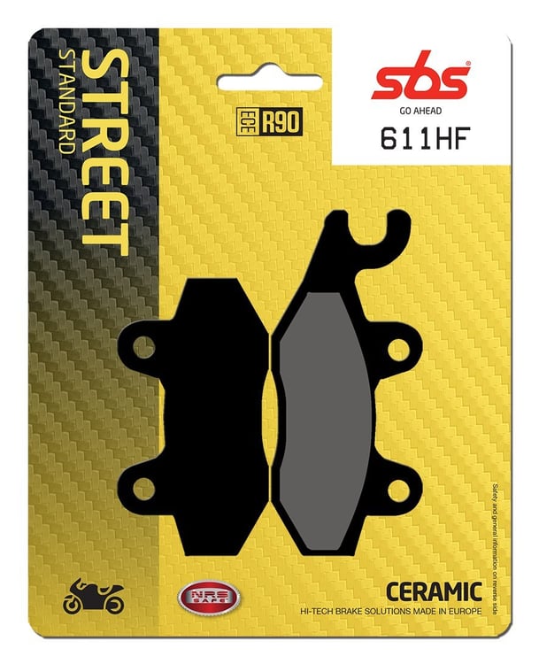 SBS Ceramic Front / Rear Brake Pads - 611HF