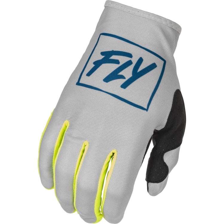 Fly Racing 2022 Lite Grey/Teal/Hi-Vis Gloves