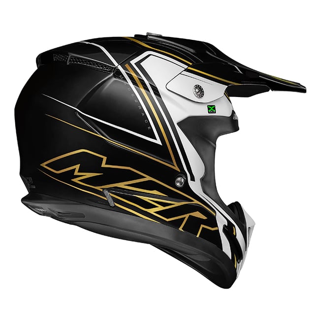 M2R X3 Fluid PC-9 Gold Helmet