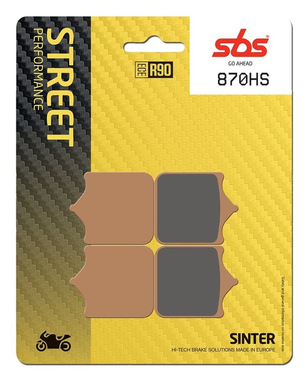 SBS Sintered Road Front Brake Pads - 870HS