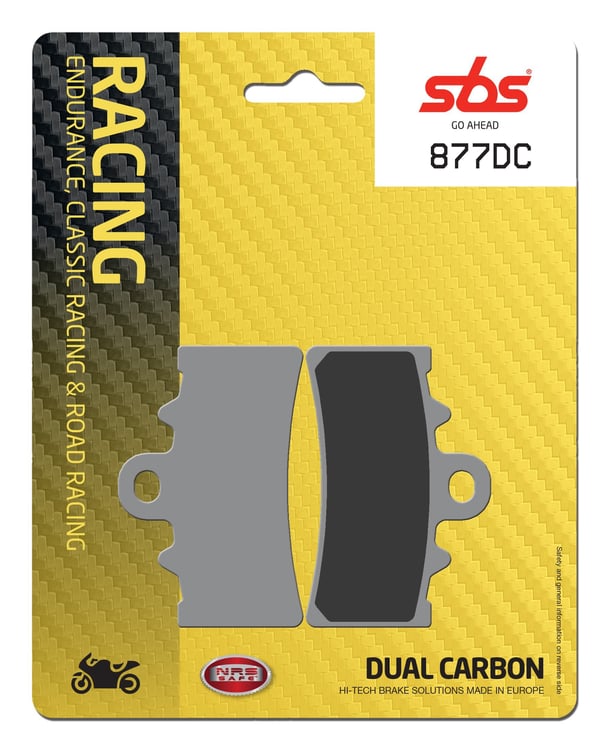 SBS Dual Carbon Racing Front Brake Pads - 877DC