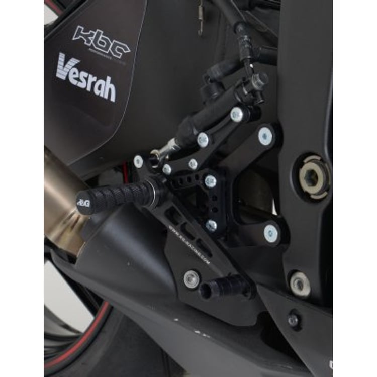 R&G Kawasaki ZX6R Adjustable Rearsets (RACE)