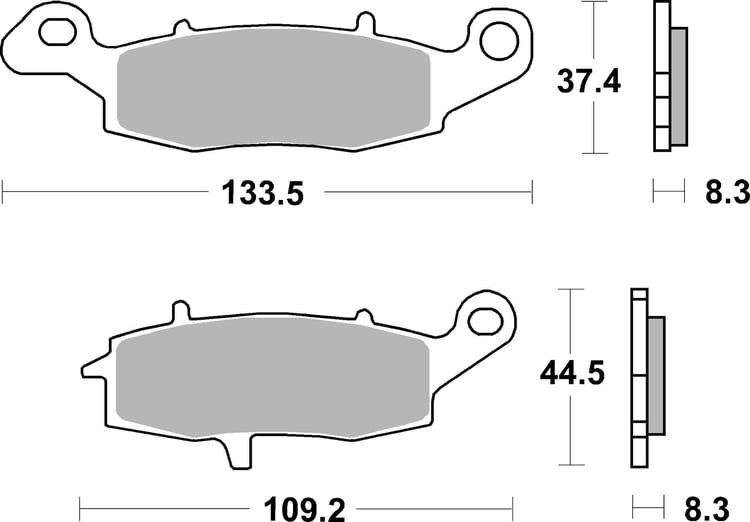 SBS Ceramic Front / Rear Brake Pads - 704HF