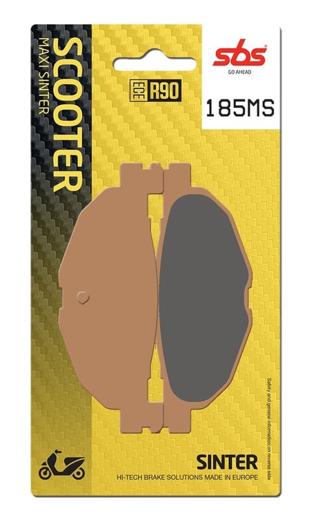 SBS Sintered Maxi Scooter Front Brake Pads - 185MS