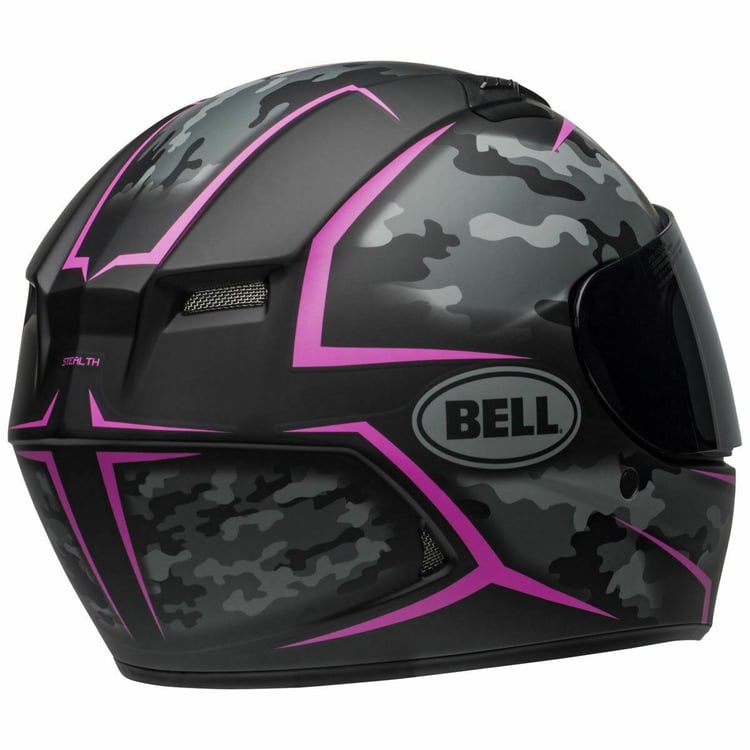 Bell Qualifier Stealth Camo Matte Black/Pink Helmet