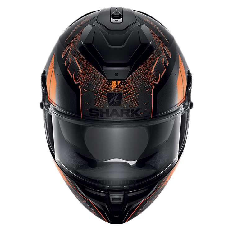 Shark Spartan GT Ryser Mat Black/Anthracite/Orange Helmet