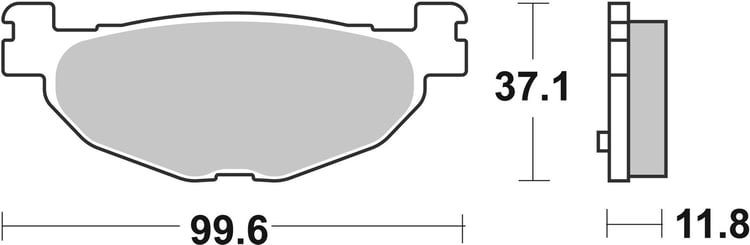 SBS Sintered Maxi Scooter Front Brake Pads - 185MS