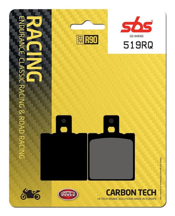 SBS Racing RQ Carbon Tech Rear Brake Pads - 519RQ