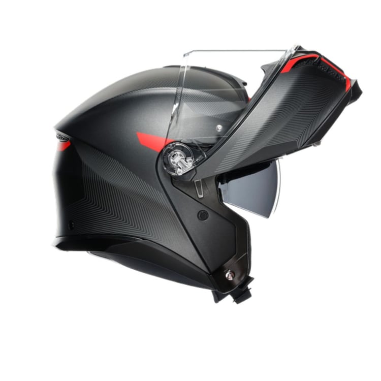 AGV TourModular Frequency Matt Gunmetal/Red Helmet