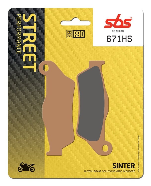 SBS Sintered Road Front Brake Pads - 671HS
