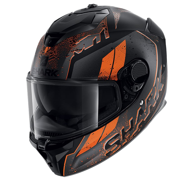 Shark Spartan GT Ryser Mat Black/Anthracite/Orange Helmet