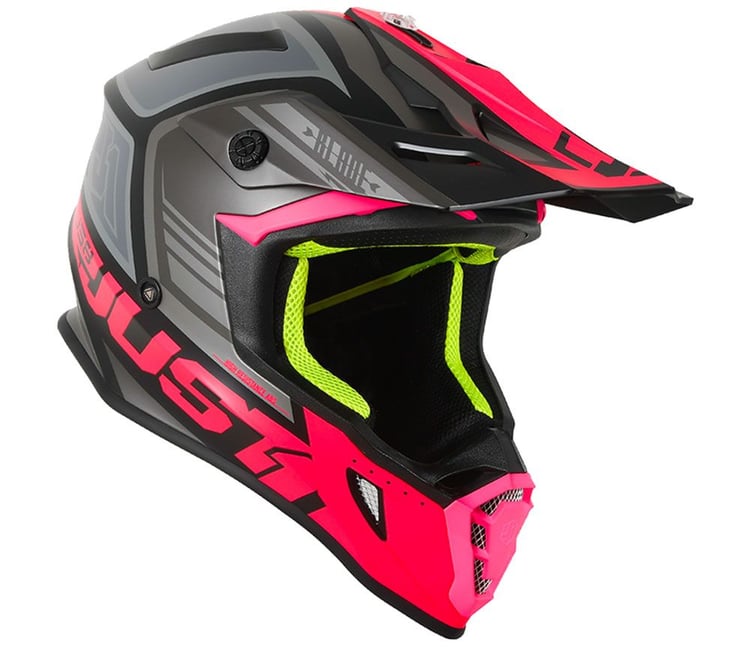 Just1 J38 Blade Fluo Pink/Black Matt Helmet