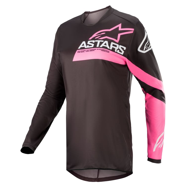 Alpinestars 2022 Stella Fluid Chaser Black/Pink Fluro Jersey