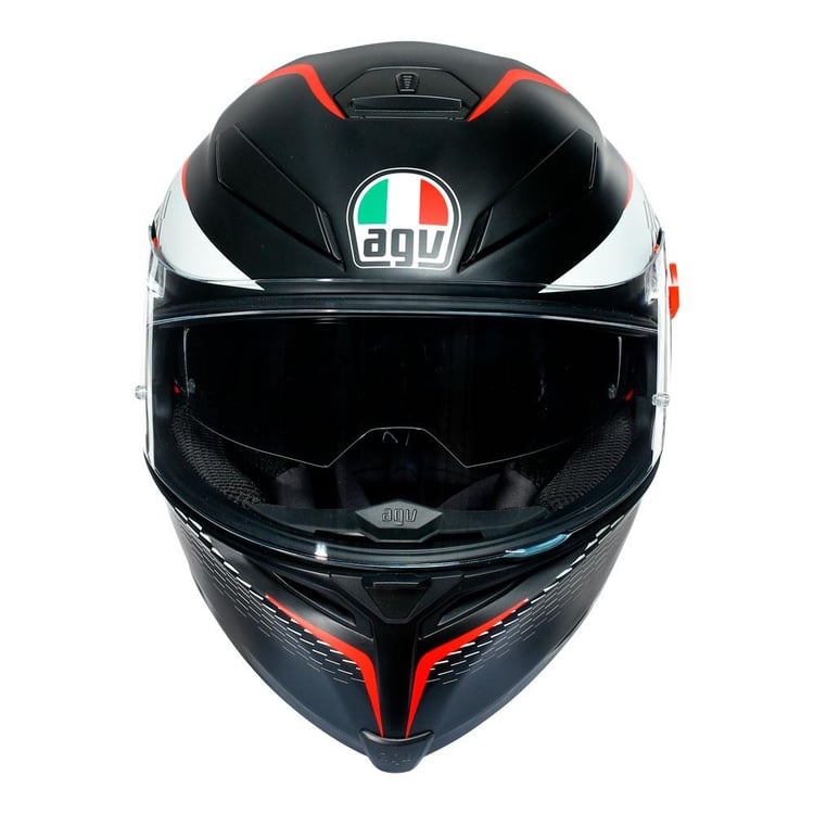 AGV K5 S Thunder Matt Black/White/Red Helmet