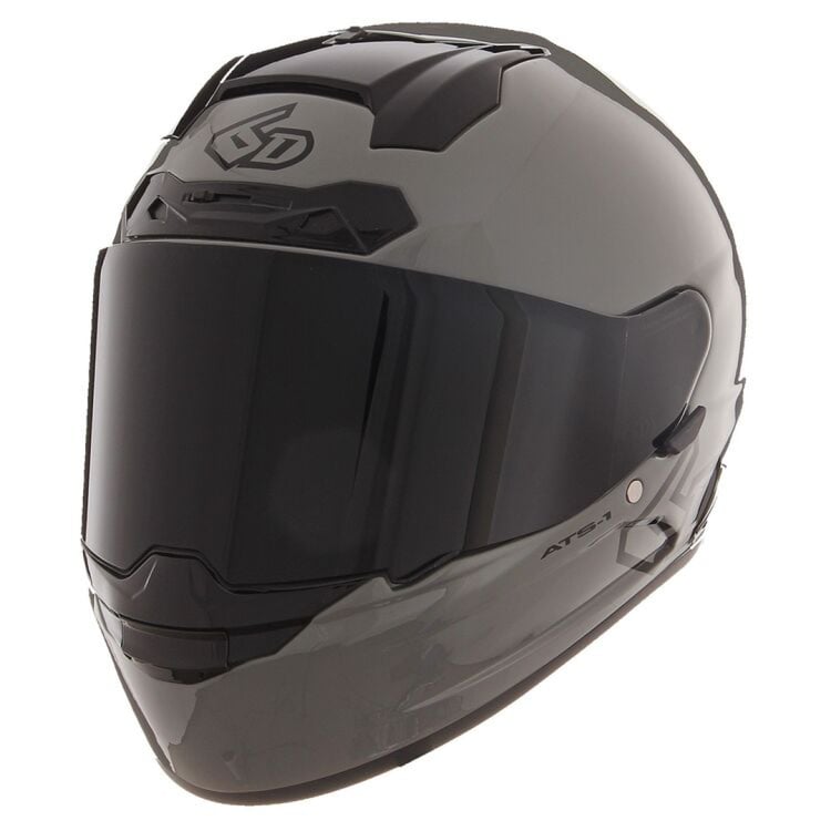 6D ATS-1R Solid Gloss Cement Grey Helmet
