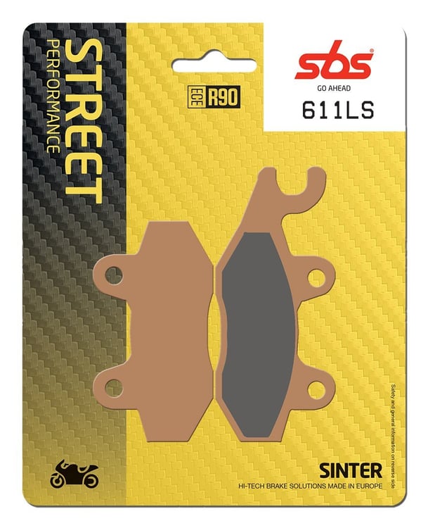 SBS Sintered Road Rear Brake Pads - 611LS