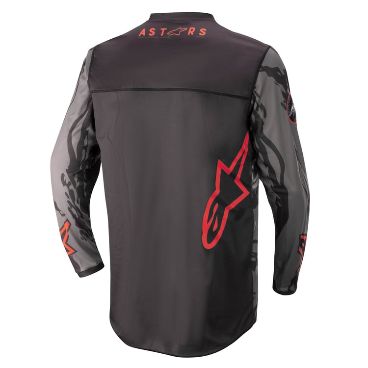 Alpinestars 2022 Youth Racer Tactical Black/Gray Camo/Red Fluo Jersey