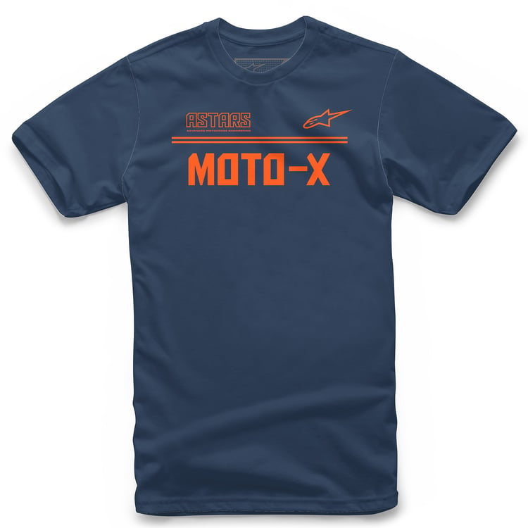 Alpinestars Astars Moto-X Navy/Orange T-Shirt