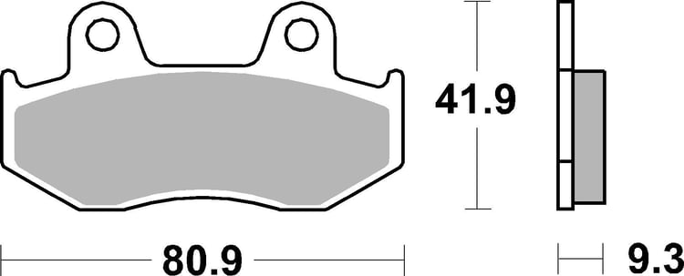 SBS Ceramic Front / Rear Brake Pads - 709HF