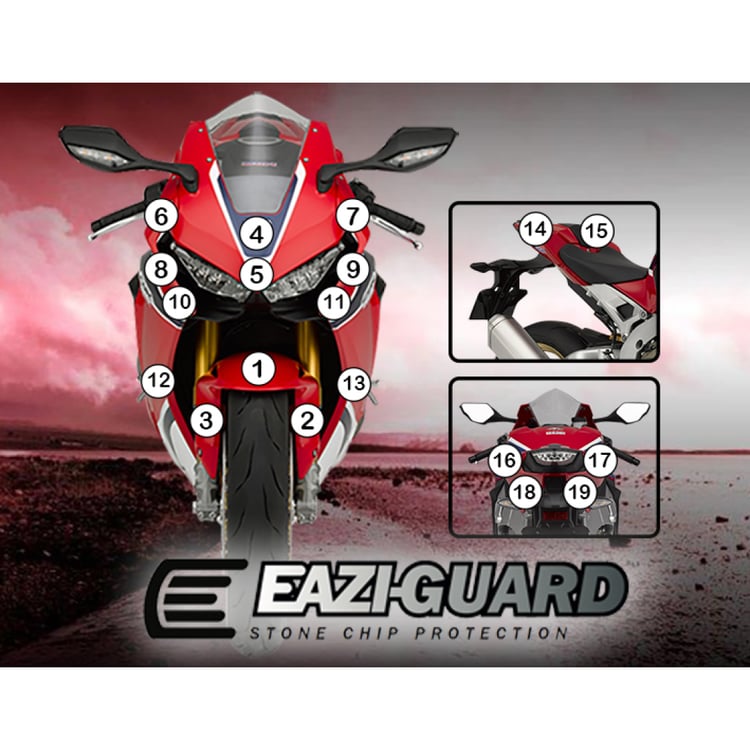 Eazi-Guard Honda CBR1000RR Gloss Paint Protection Film