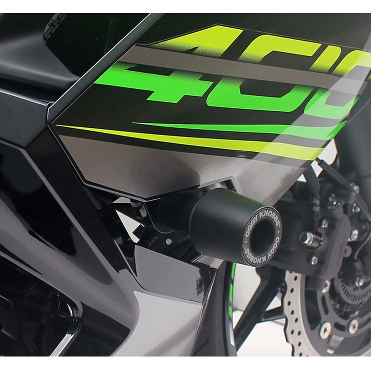 Oggy Knobbs Kawasaki Ninja 400 18 Black Frame Slider Kit