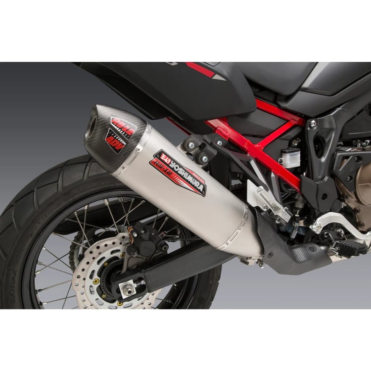 Yoshimura Honda Africa Twin (20-22) RS-12 Stainless Slip-On Exhaust/Stainless Exhaust