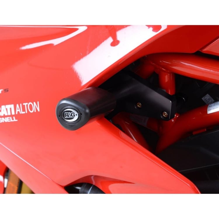 R&G Ducati Supersport/Supersport S 17-20 (No-Cut) White Aero Style Crash Protectors