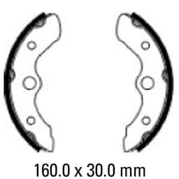 Ferodo FSB925 No Springs Brake Shoe Set