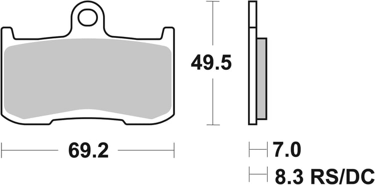 SBS Ceramic Front / Rear Brake Pads - 782HF
