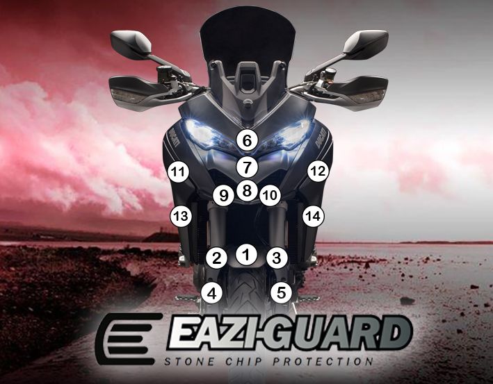 Eazi-Guard Ducati Multistrada 1260 1260S Gloss Paint Protection Film