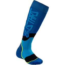 Alpinestars Youth MX Plus-2 Cyan/Blue Socks
