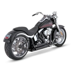 Vance & Hines Shortshots Staggered Softail 86-11 Black Full Exhaust System