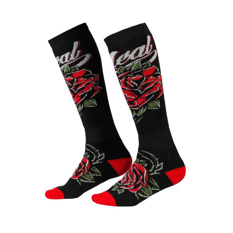 O'Neal Pro MX Roses Black/Red Socks