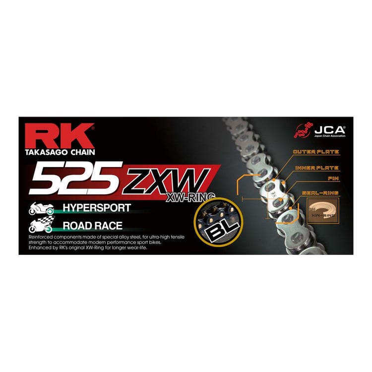 RK 525ZXW 130 Link Black Chain