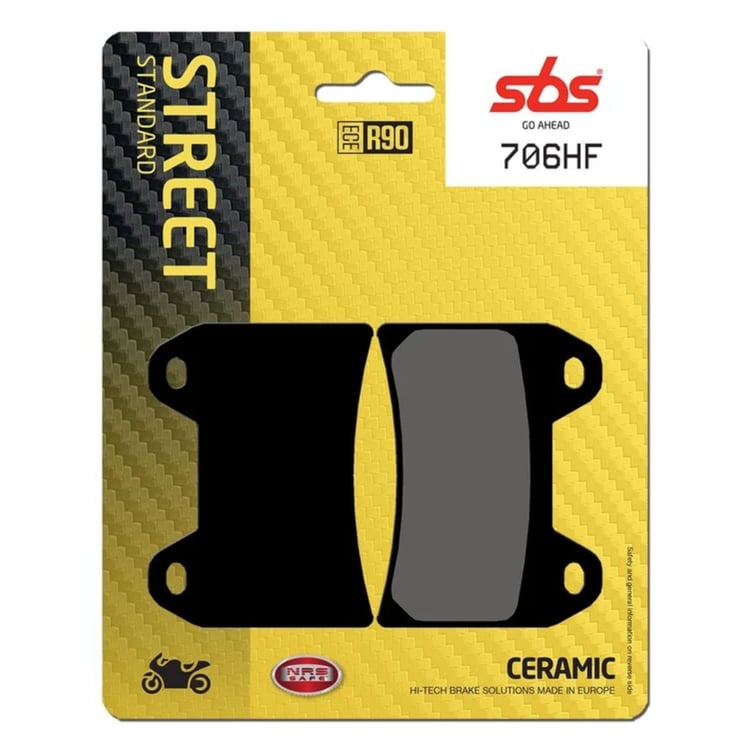 SBS Ceramic Front / Rear Brake Pads - 706HF