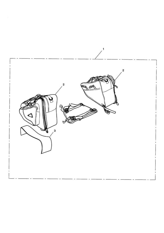 Triumph Daytona 675 Throwover Pannier Kit