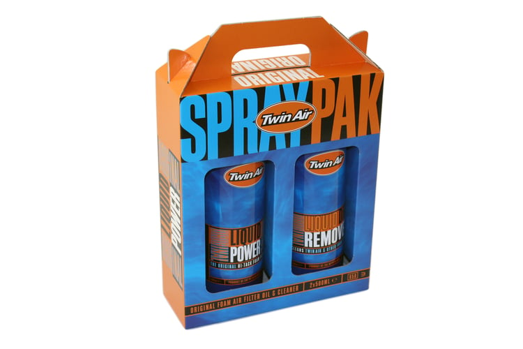 Twin Air Liquid Power Spray + Liquid Dirt Remover Spray Pak (2x500ml)(4) Lubricants