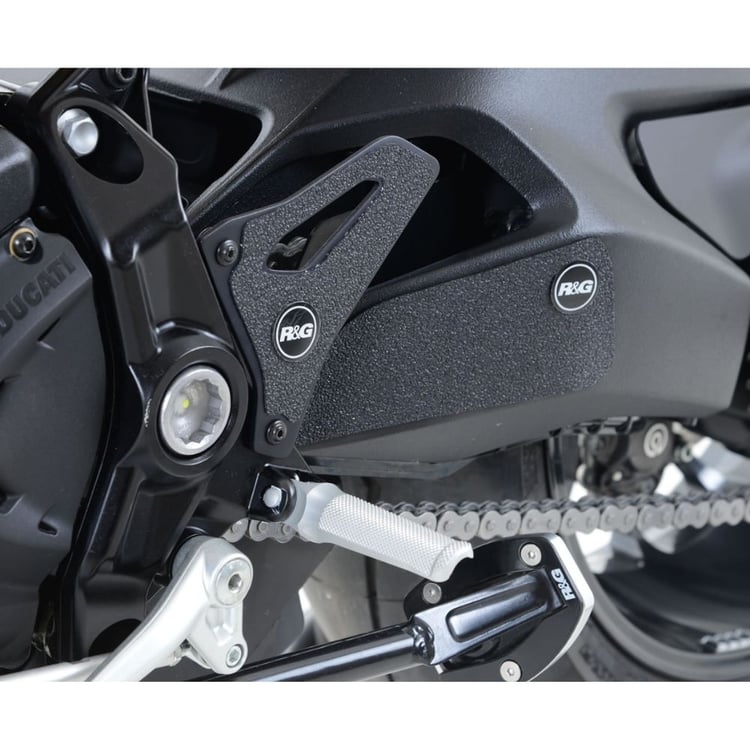 R&G Ducati Monster 1200 R Black Boot Guard Kit