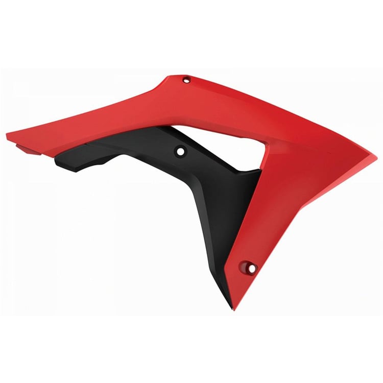 Polisport Honda Red/Black Radiator Scoops (Pair)