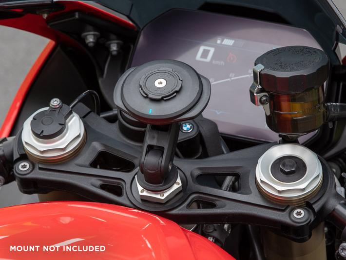Quad Lock Wireless Charging Head Motorcycle Mount