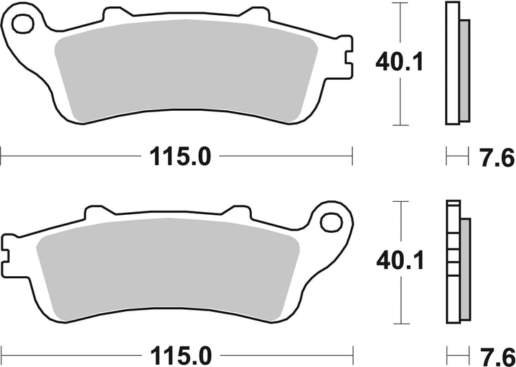 SBS Ceramic Front / Rear Brake Pads - 721HF